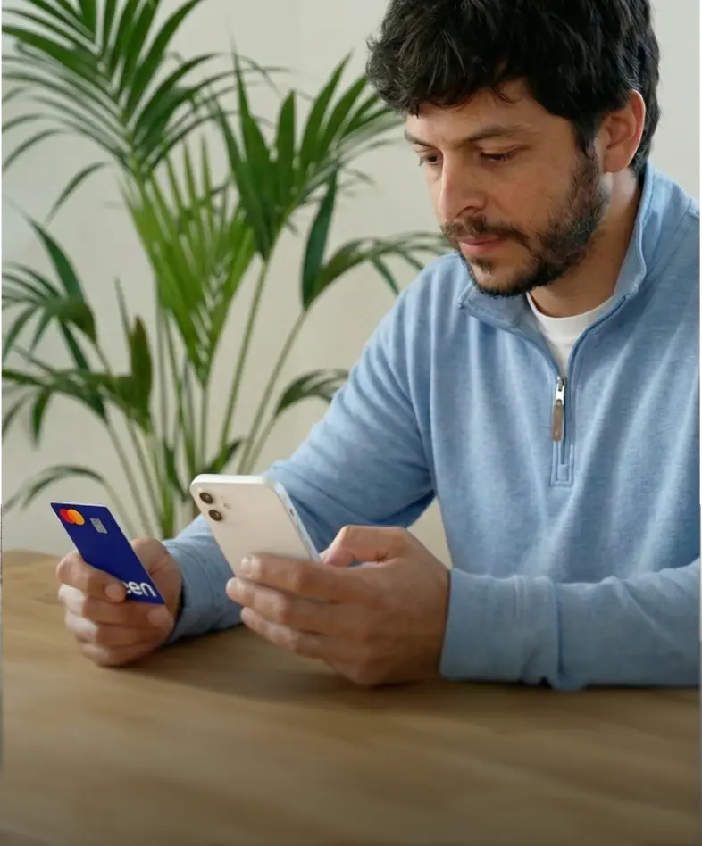 Person rebuilding their credit